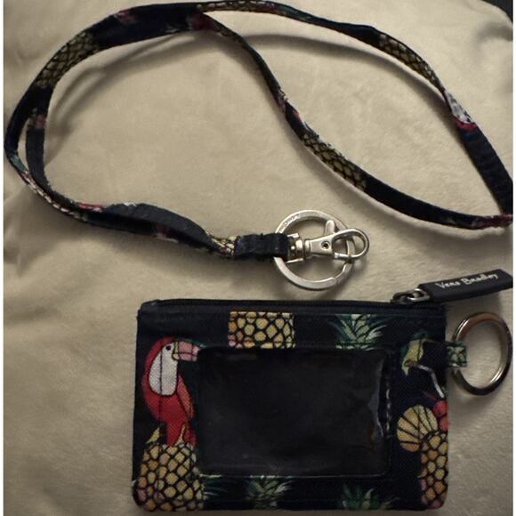 Vera Bradley Accessories - Vera Bradley Zip ID & Lanyard Toucan Party Set NWOT Pineapples Toucan
